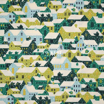 Quilting Liberty - Snowy Rooftops fabric A