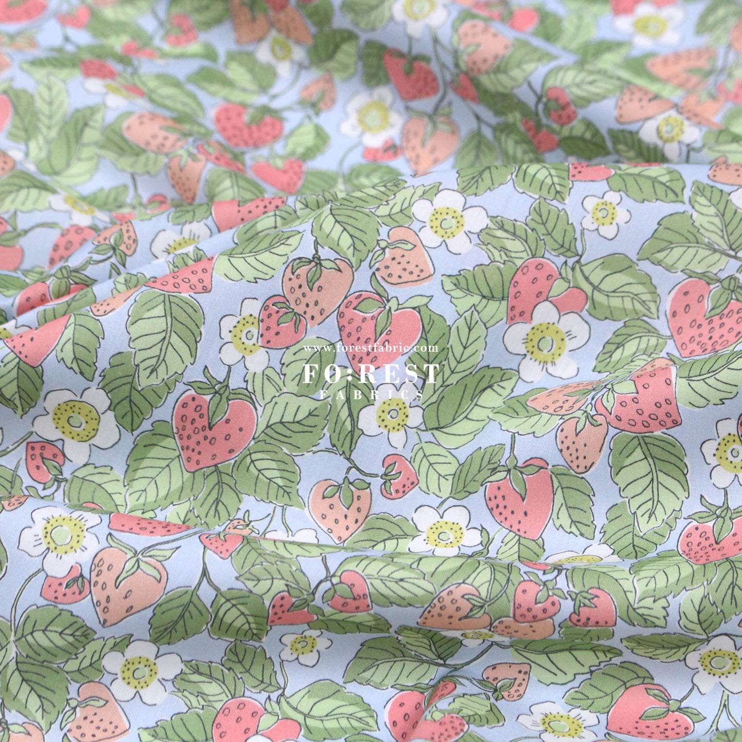 Liberty of London (Cotton Tana Lawn Fabric) - Strawberry Dream