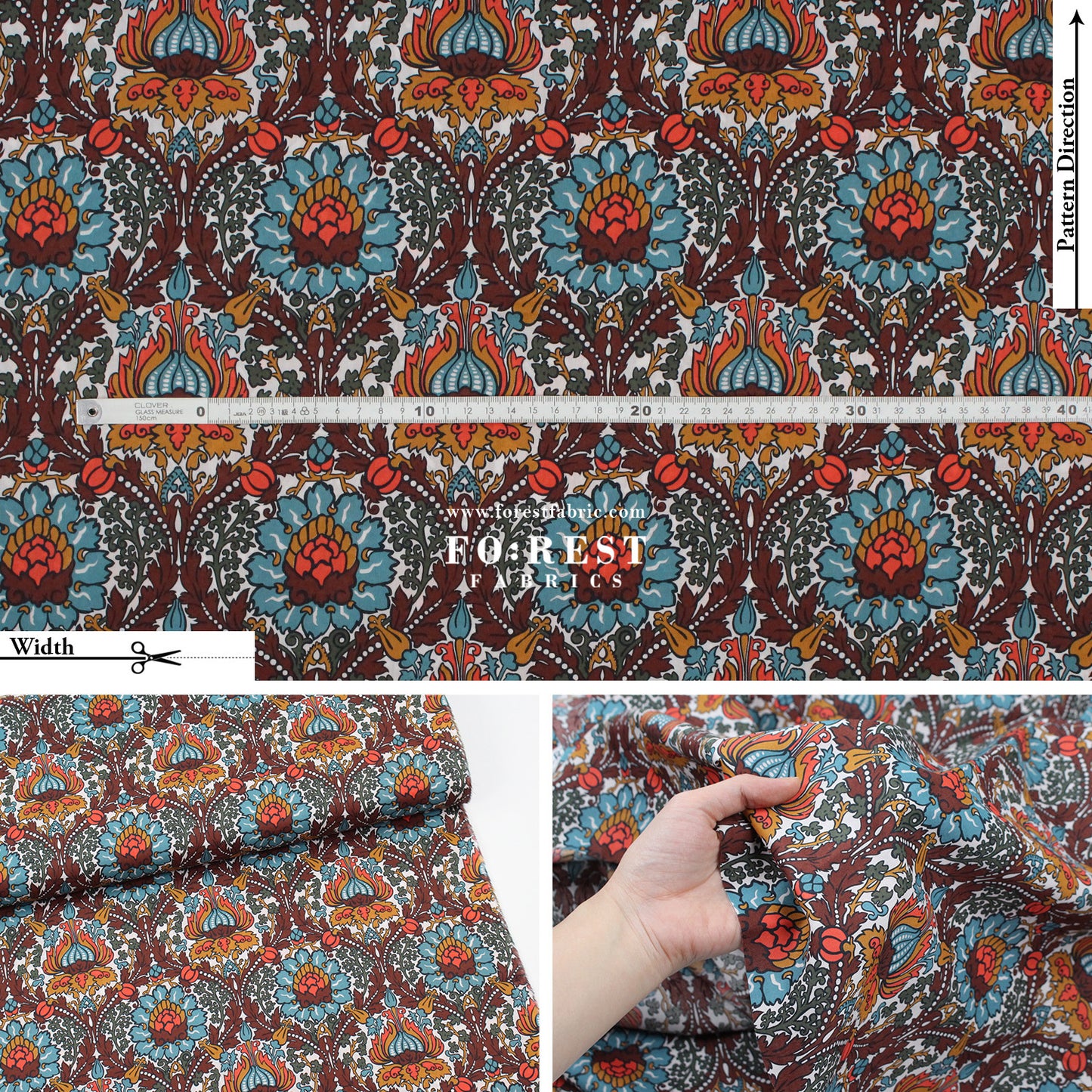 Liberty of London (Cotton Tana Lawn Fabric) - Electric Nouveau