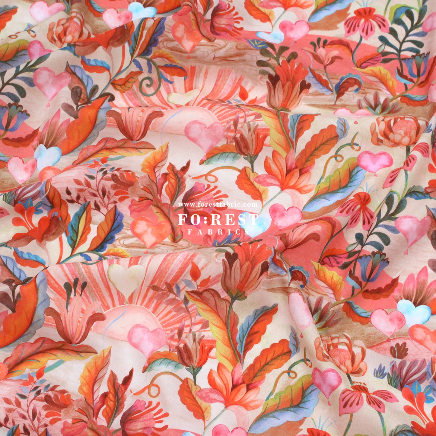 Liberty of London (Cotton Tana Lawn Fabric) - Una Landscape C