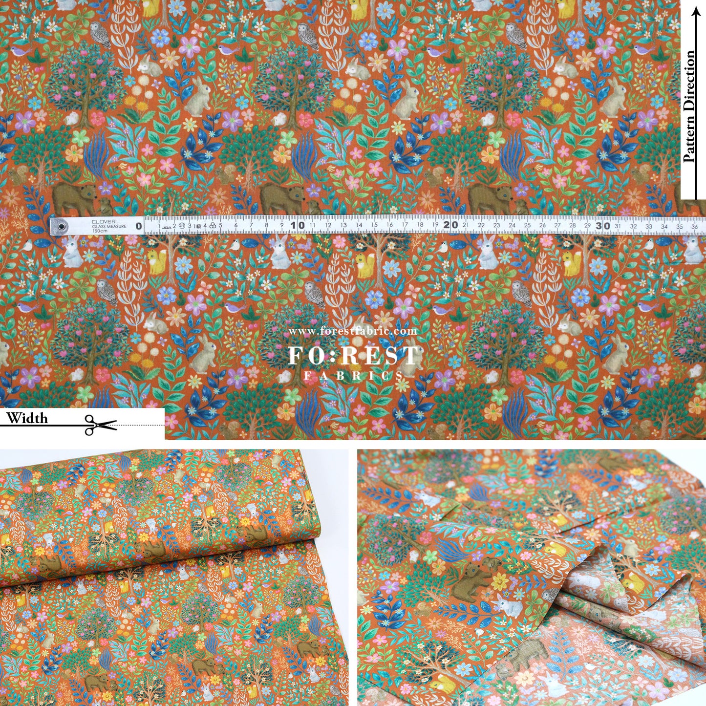 cotton - Flat Leaf fabric