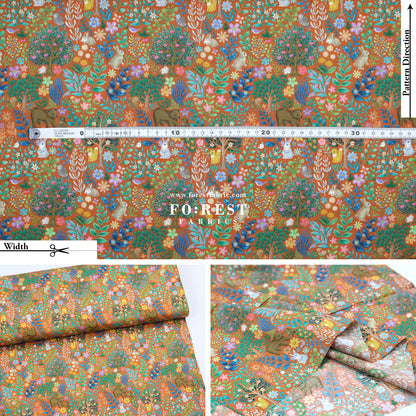 cotton - Flat Leaf fabric