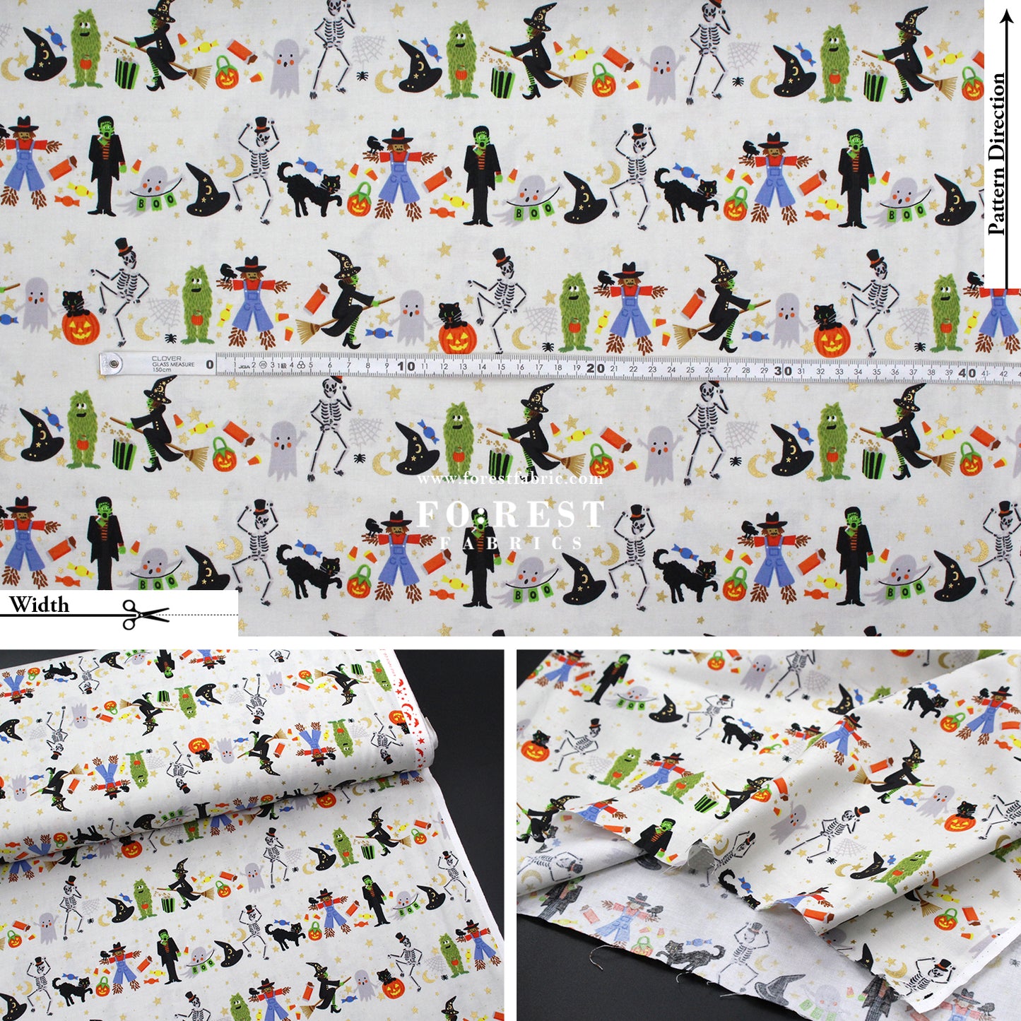 cotton - Halloween Parade fabric