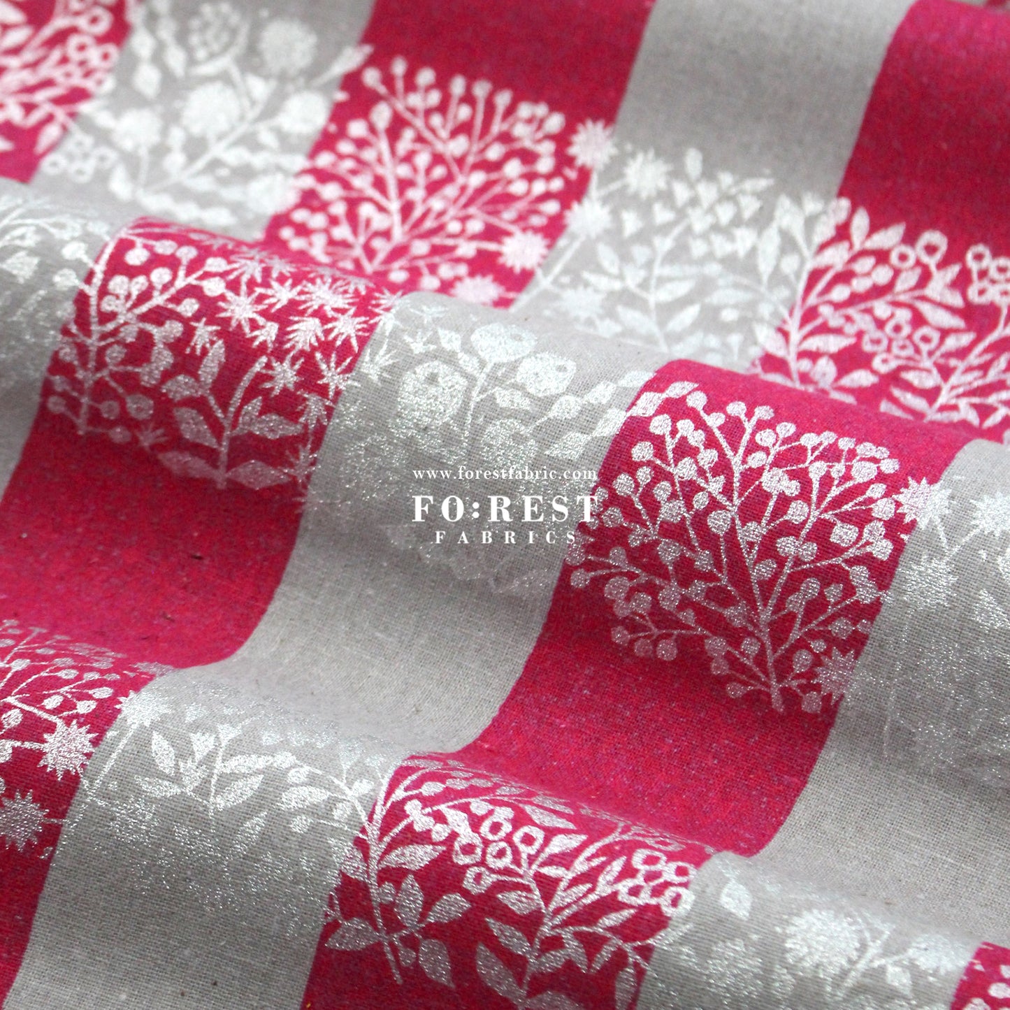 cotton linen - lattice echino fabric A