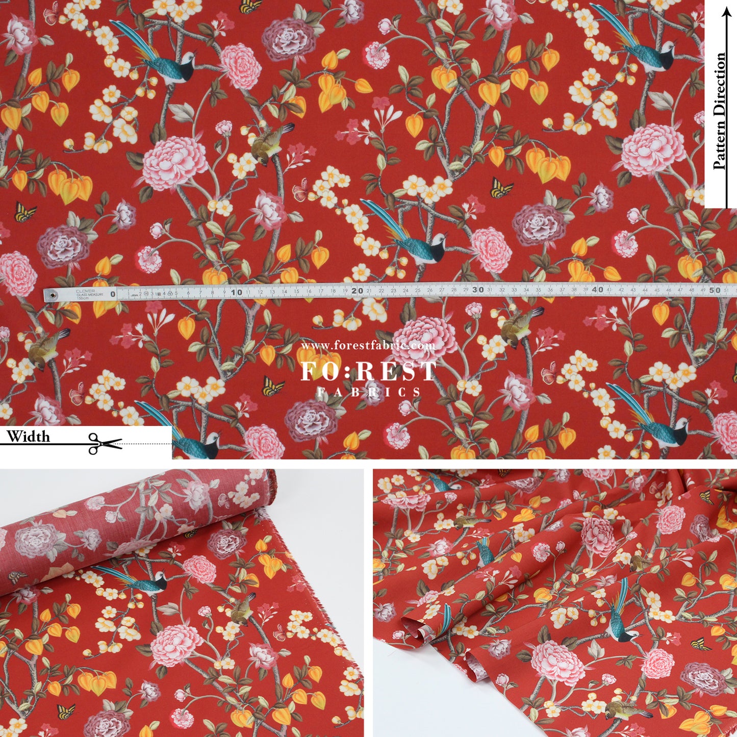 Liberty of London (Cotton Tana Lawn Fabric) - Chinoiserie Dream B