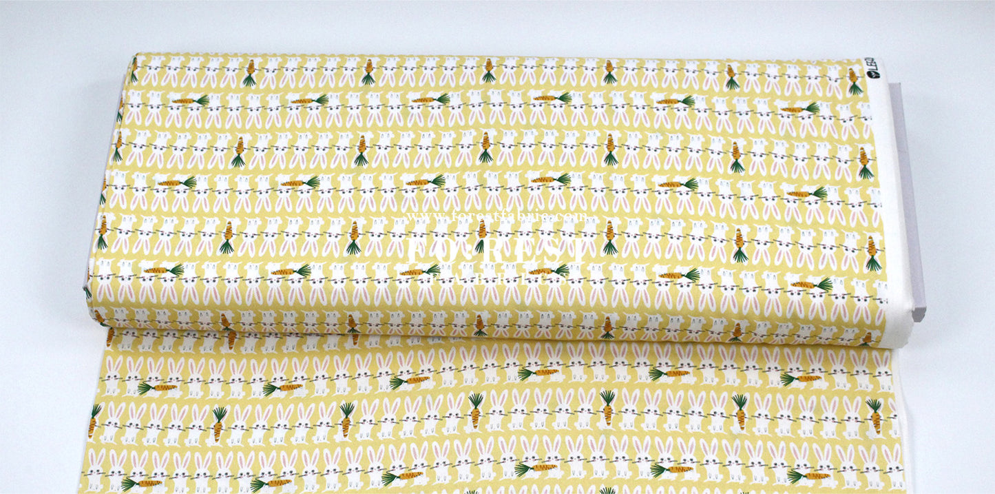 cotton - Carrot and Rabbit fabric