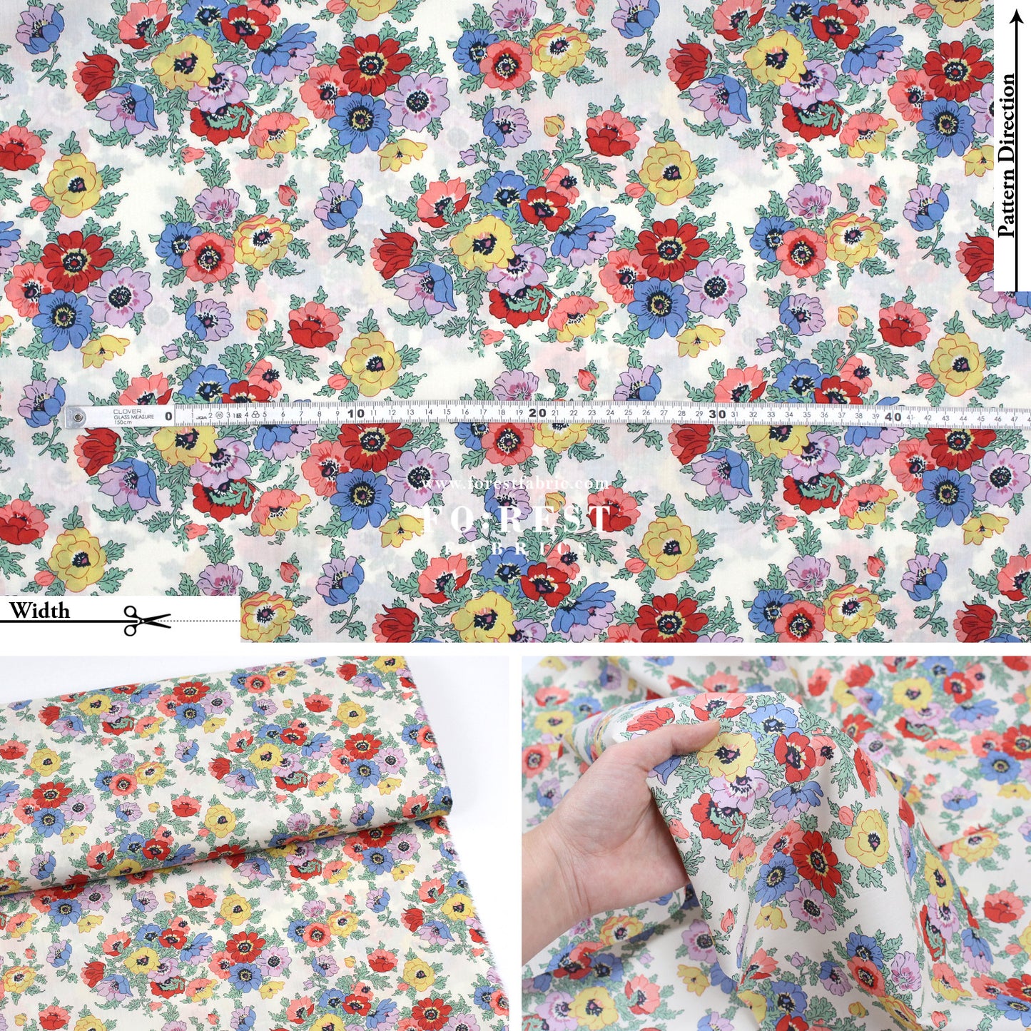 Liberty of London (Cotton Tana Lawn Fabric) - Madeleine