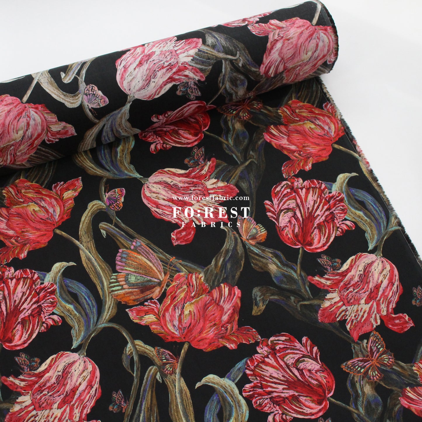 Liberty of London (Cotton Tana Lawn Fabric) - Midnight Sketch A