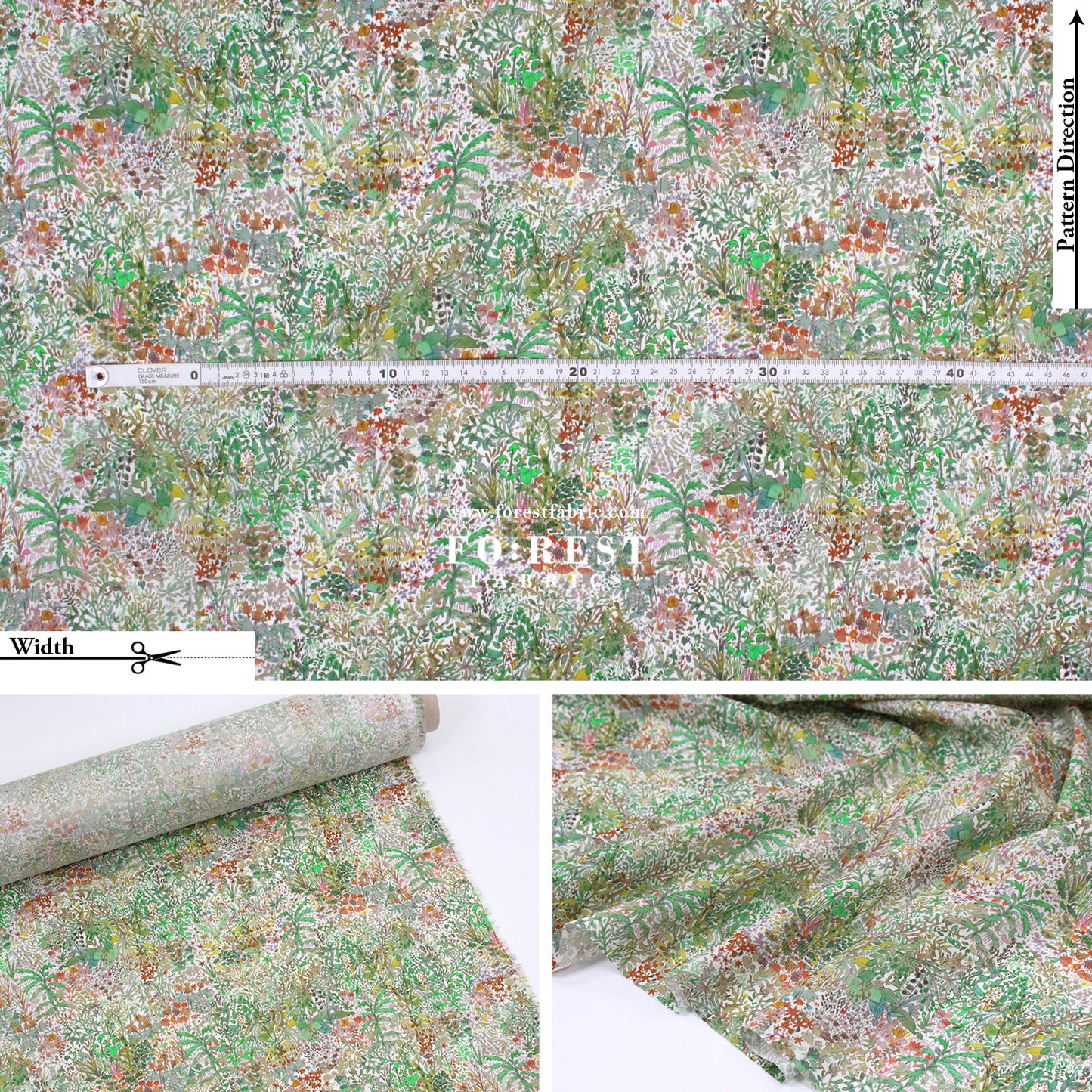 Liberty of London (Organic Tana Lawn Cotton Fabric) - Fields Of Eden C