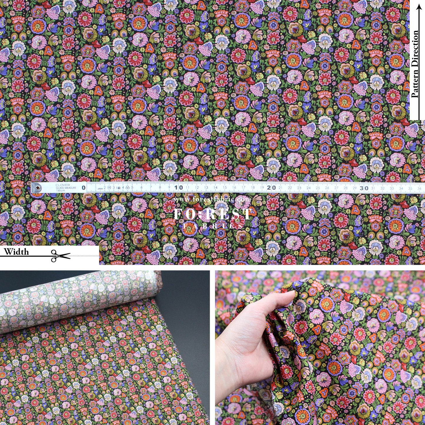 Liberty of London (Cotton Tana Lawn Fabric) - Begonia