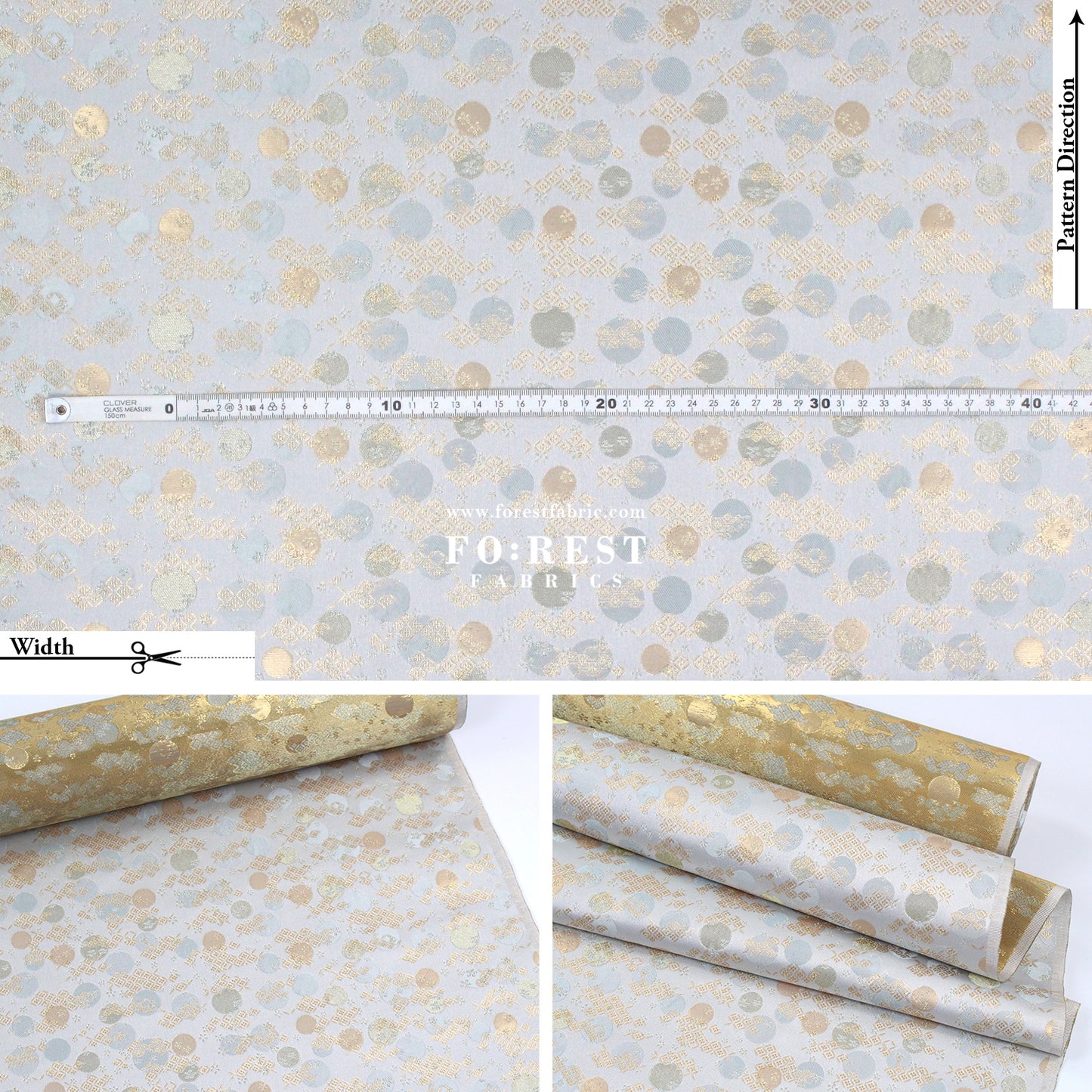 Gold Brocade - Moon fabric Moon