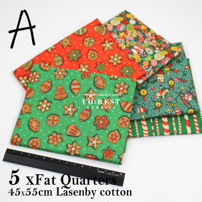 Fat Quarters Quilting Liberty Festive Fair Christmas SET