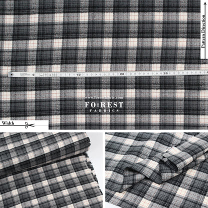 Organic Flannel - Gray Tartan 法籣絨