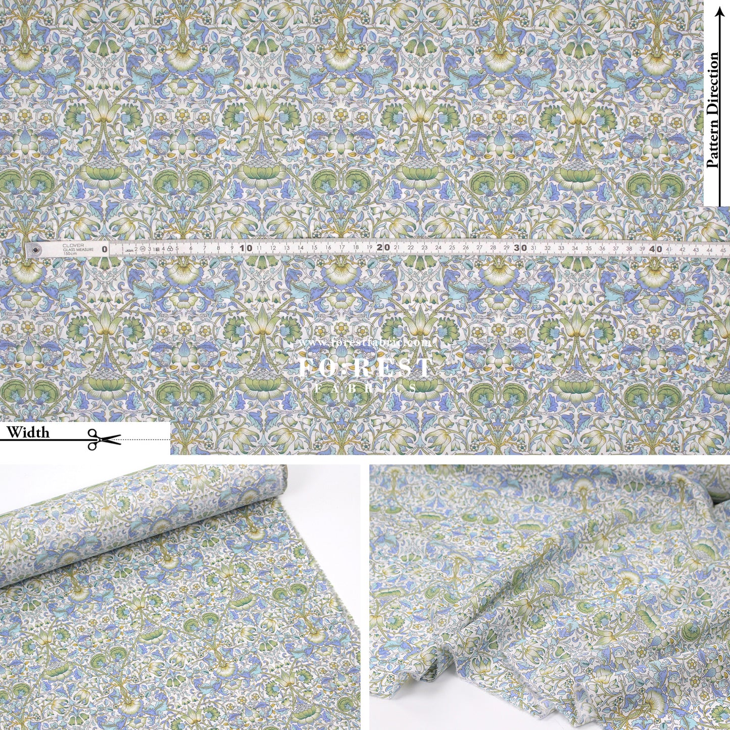 Liberty of London (Cotton Tana Lawn Fabric) - LODDEN Green