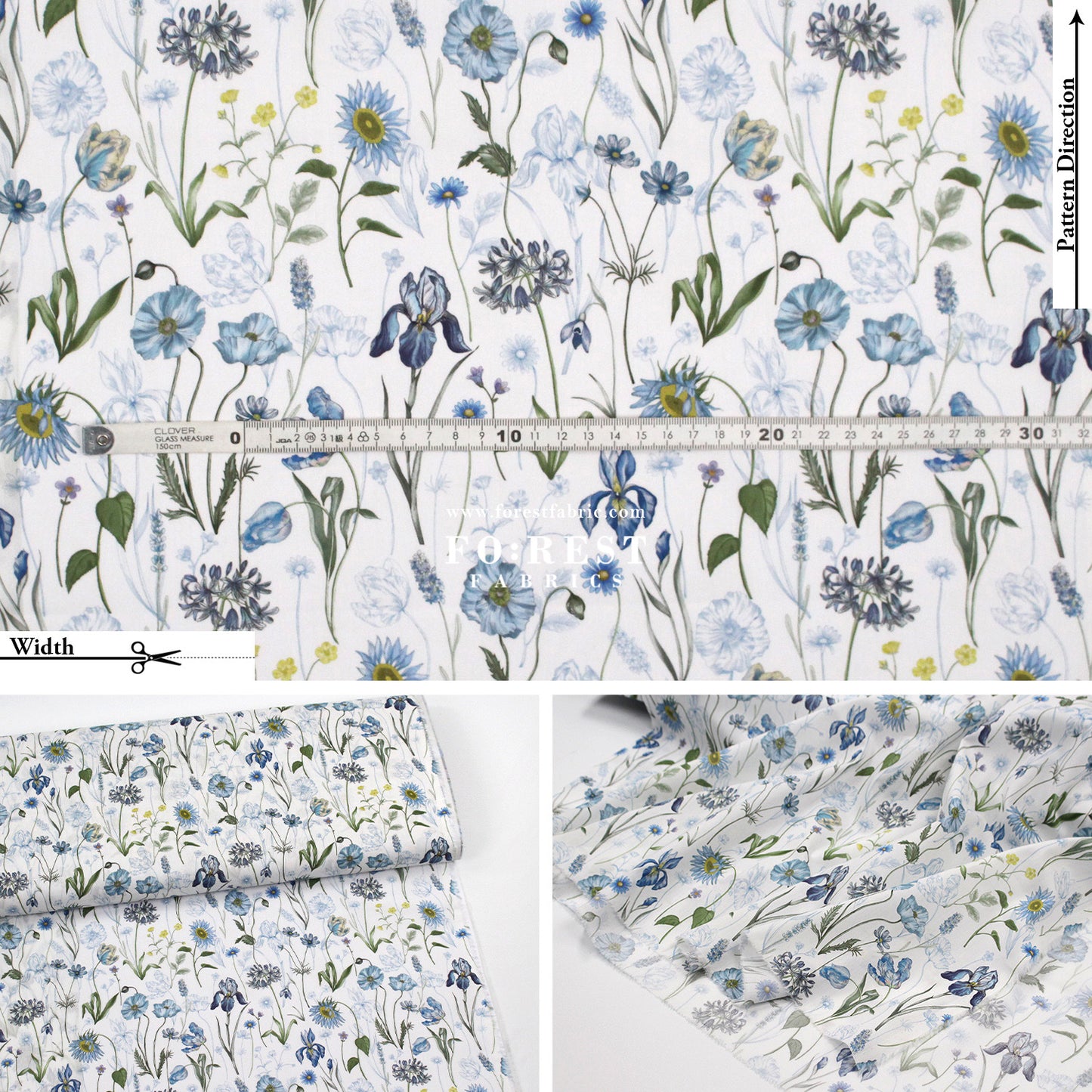 Liberty of London (Cotton Tana Lawn Fabric) - Meadow Muse