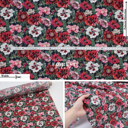 Liberty of London (Cotton Tana Lawn Fabric) - Poppy Amelie A