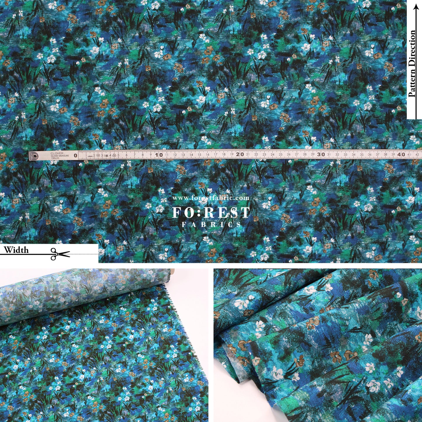 Liberty of London (Cotton Tana Lawn Fabric) - Floral Impression B