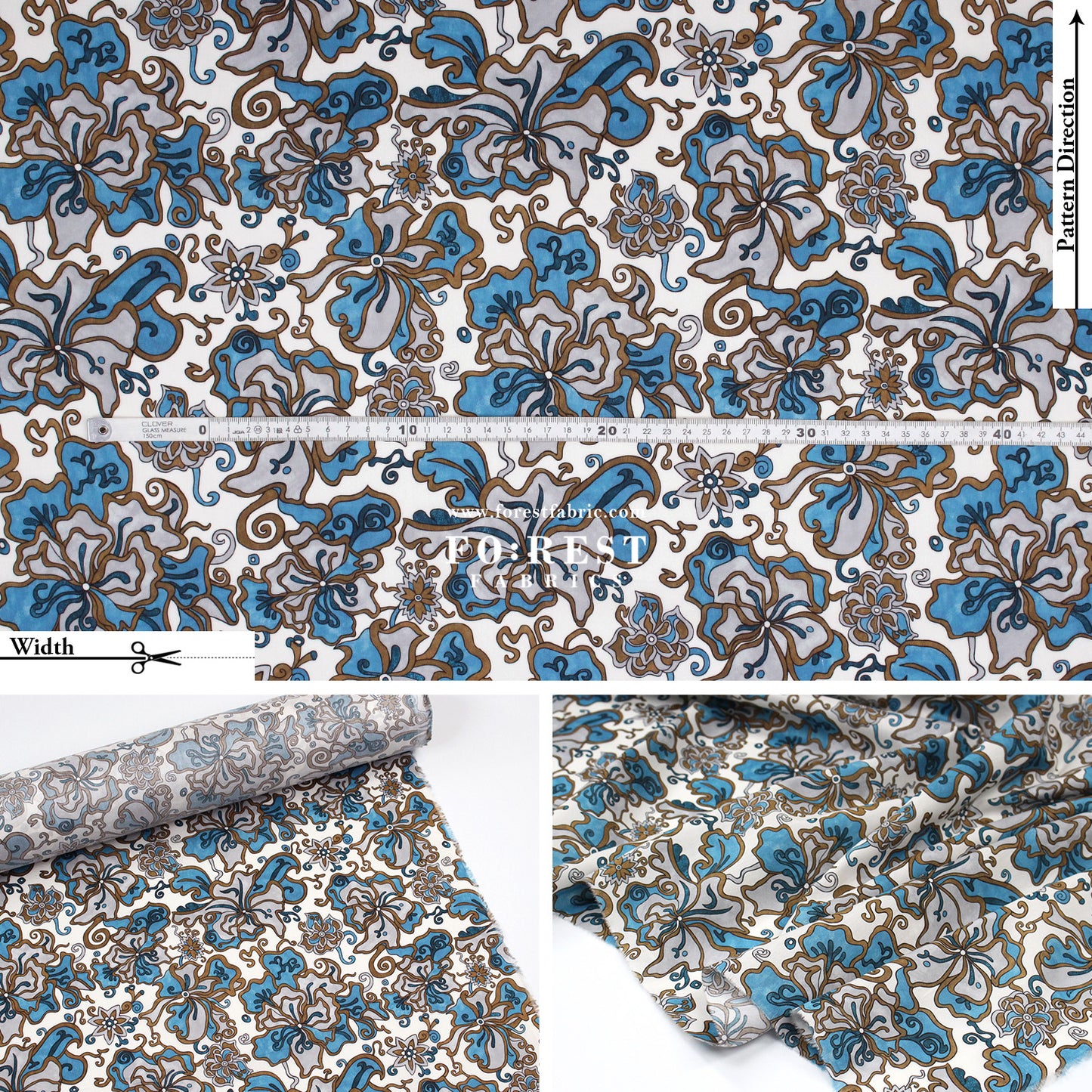 Liberty of London (Cotton Tana Lawn Fabric) - King's Road