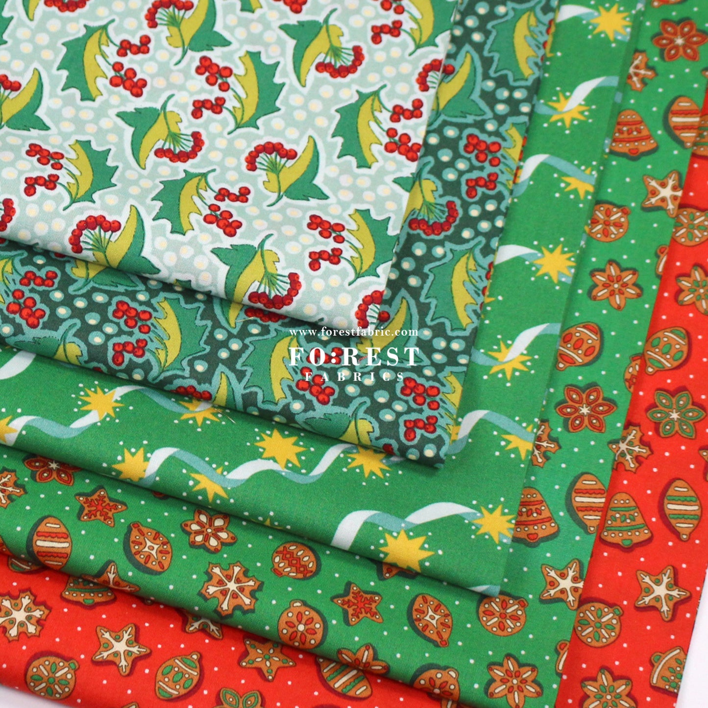 Quilting Liberty - Gingerbread Delight fabric A