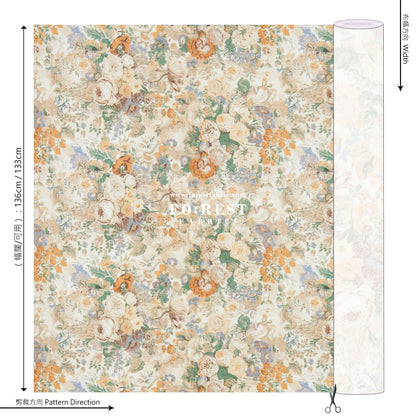 Liberty of London (Cotton Tana Lawn Fabric) - Parchment Petals C