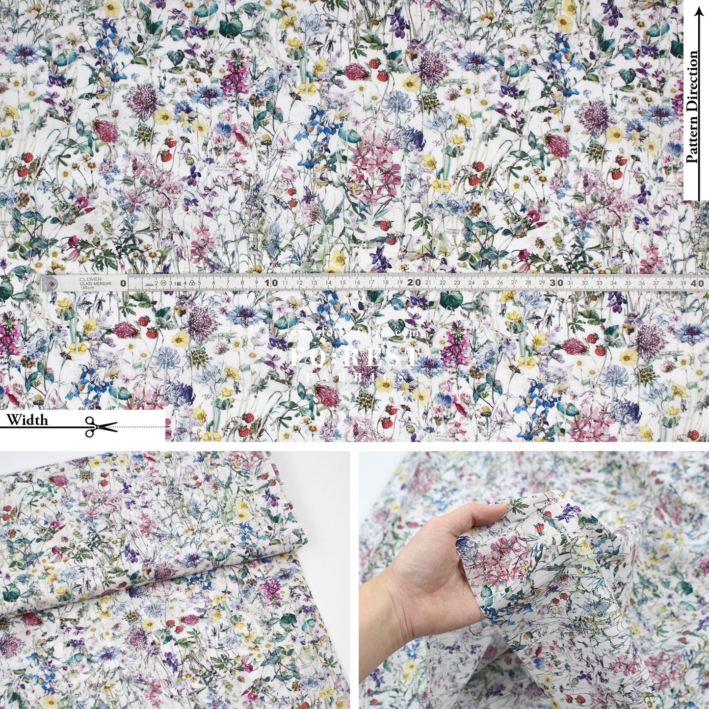 Liberty of London (Cotton Tana Lawn Fabric) - Wild Flower A