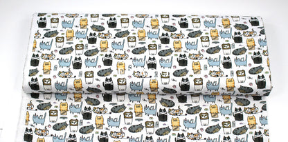 cotton - Silly Cats fabric