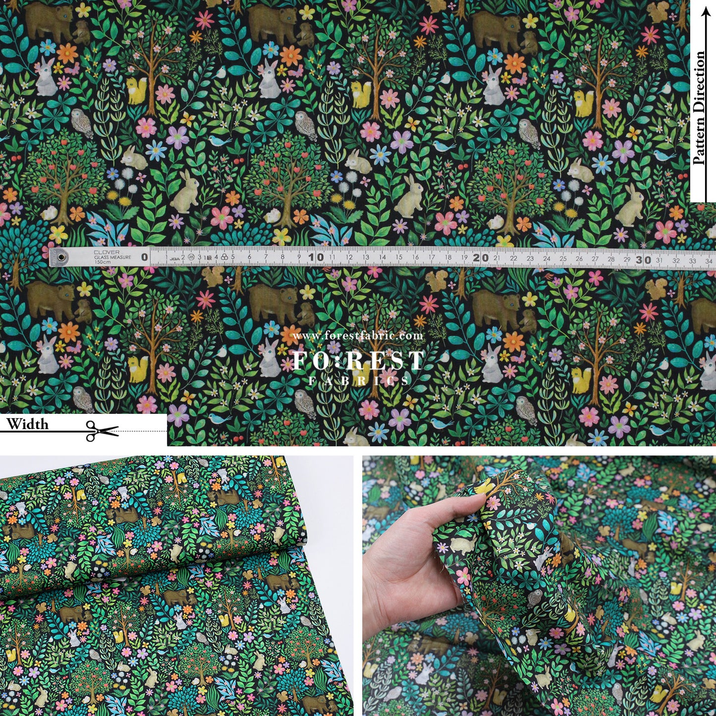 cotton - Flat Leaf fabric