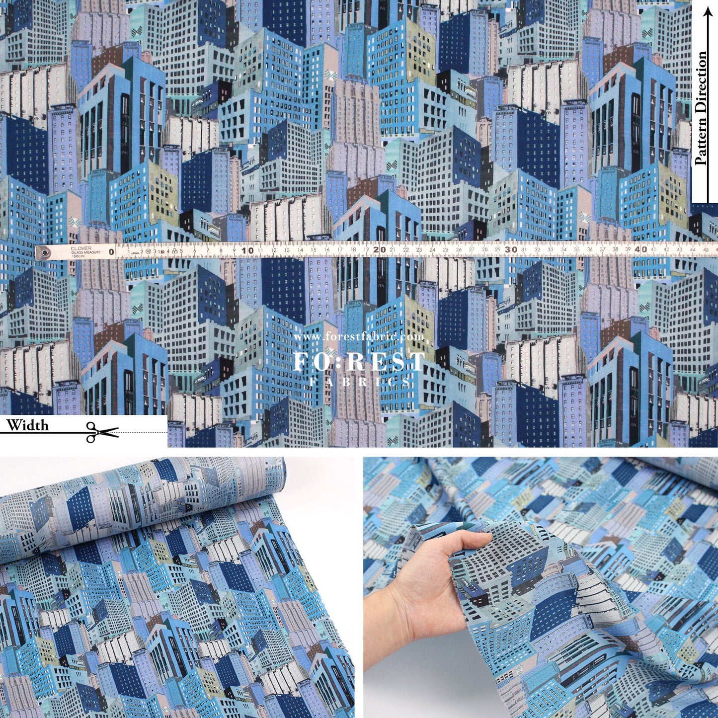 Liberty of London (Cotton Tana Lawn Fabric) - Bernard's Buildings