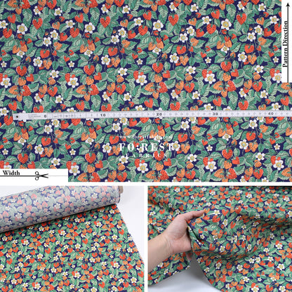 Liberty of London (Cotton Tana Lawn Fabric) - Strawberry Dream