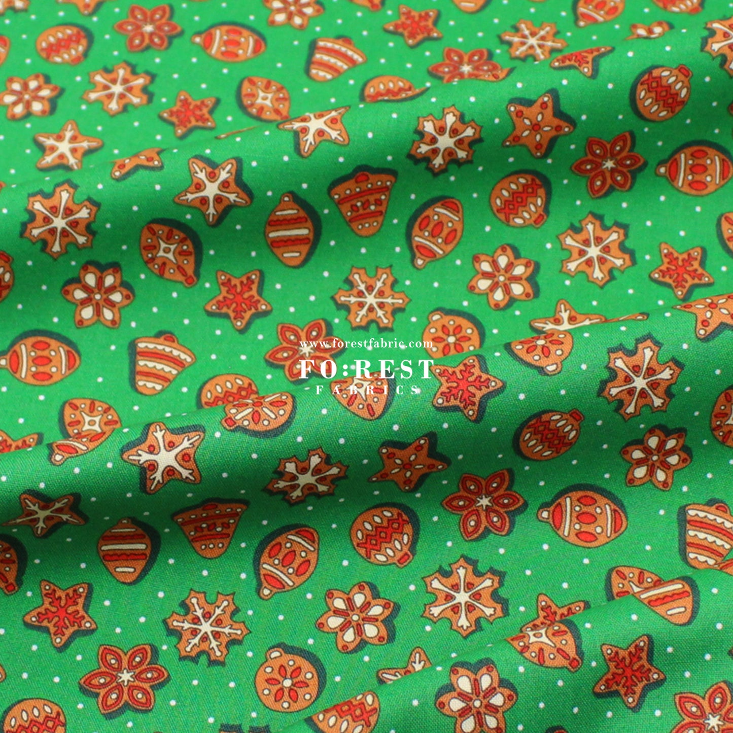 Quilting Liberty - Gingerbread Delight fabric A