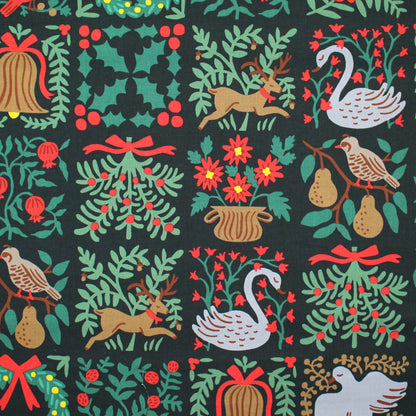 cotton - Holiday Tapestry Green Large fabric