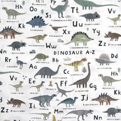 Cotton - D For Dinosaurs Fabric