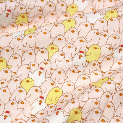 Double Gauze - Chicken Fabric Pink Double