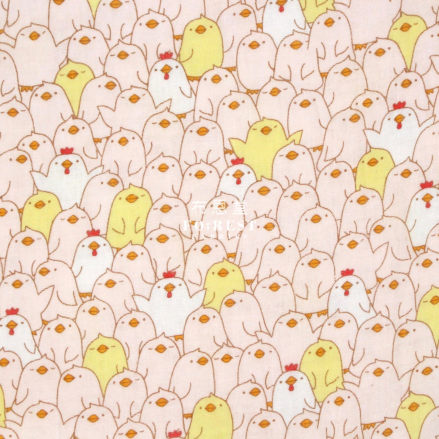 Double Gauze - Chicken Fabric Pink Double