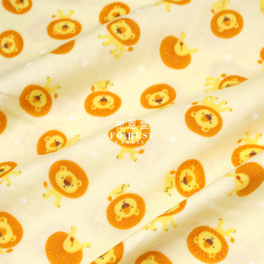 Double Gauze - Lion Fabric Yellow Double