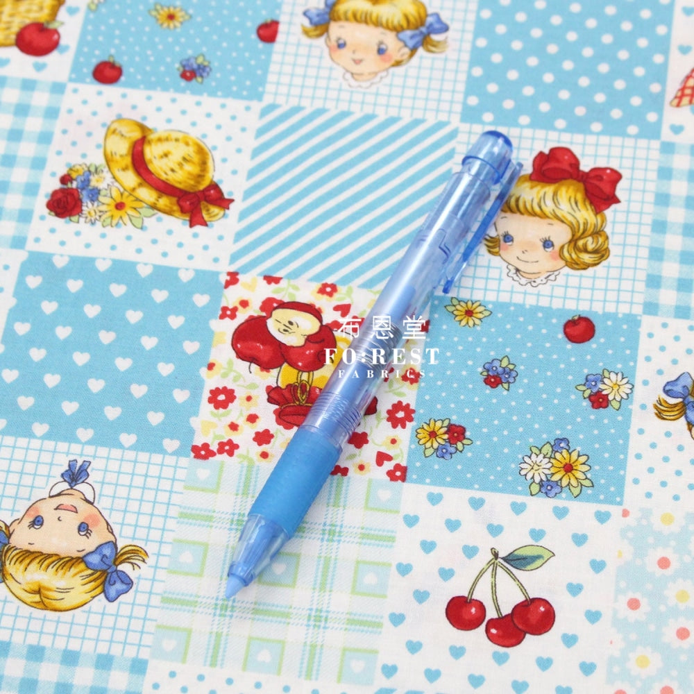 Knock-Type Chalk Fabric Pen Blue Colour Pen Tools