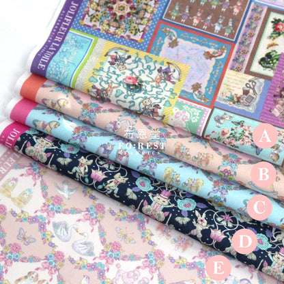 My Little Tailor - Lawn Cats Flower And Fairies Fabric