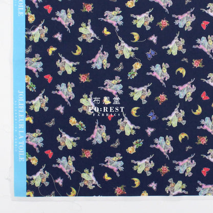 My Little Tailor - Lawn Cats Pegasus Night Fabric