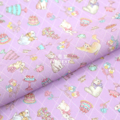 My Little Tailor - Lawn Cats Sweets Paradise F Fabric