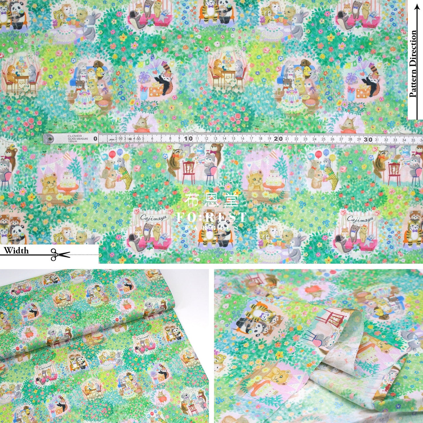 Pre Order Cotton - Mercine Birhtday Party Fabric A Lawn