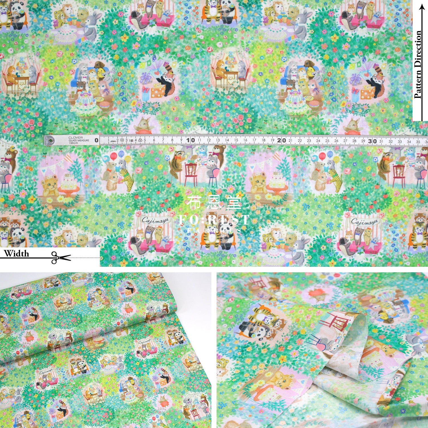 Pre Order Cotton - Mercine Birhtday Party Fabric A Lawn