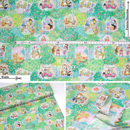 Pre Order Cotton - Mercine Birhtday Party Fabric A Lawn