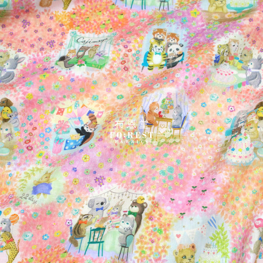 Pre Order Cotton - Mercine Birhtday Party Fabric B Lawn