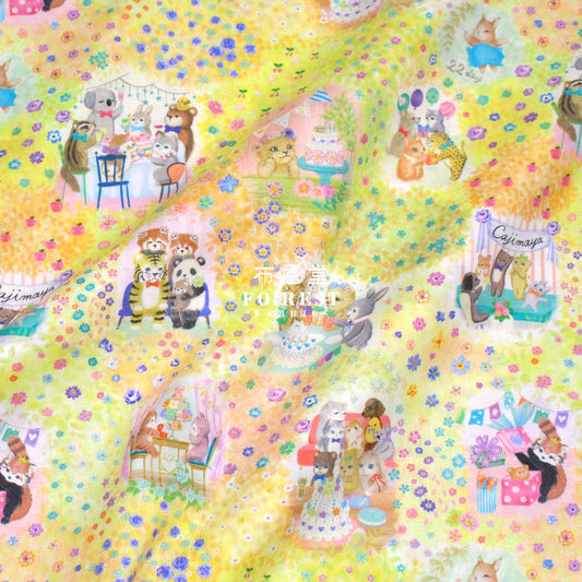 Pre Order Cotton - Mercine Birhtday Party Fabric C Lawn