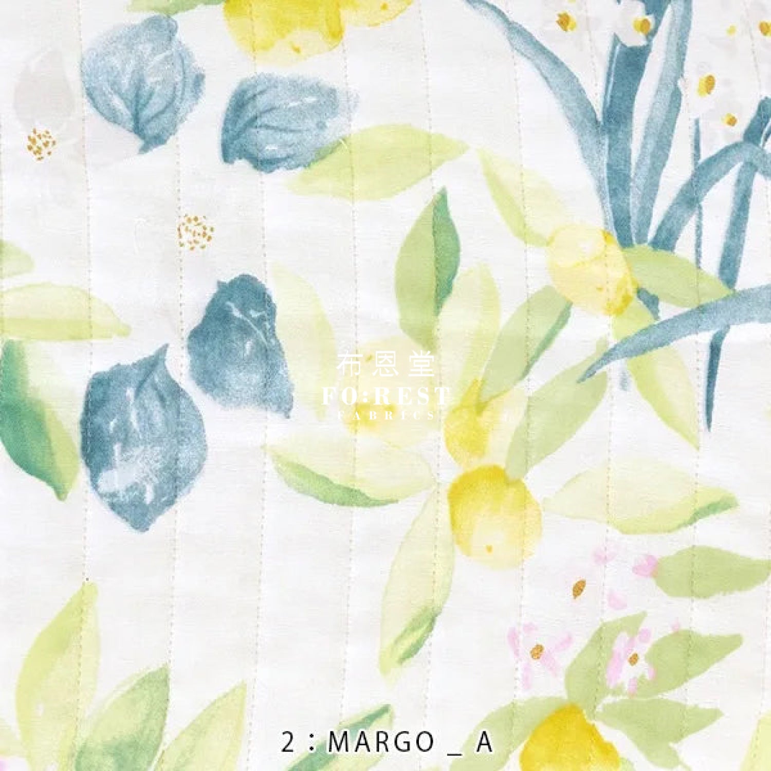 Quilted Organic Double Gauze - Nani Iro Fabric 間棉 2: Margo_A