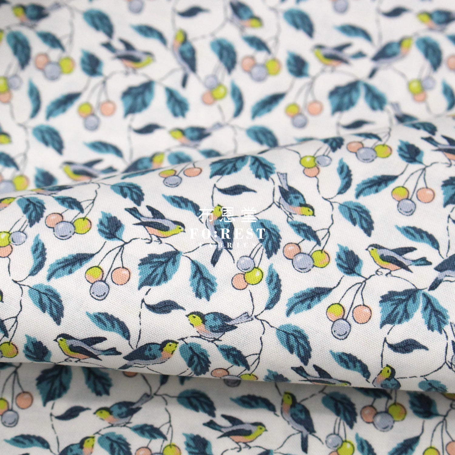 Quilting Liberty - Morning Birdsong A – FO:REST Fabric 布恩堂