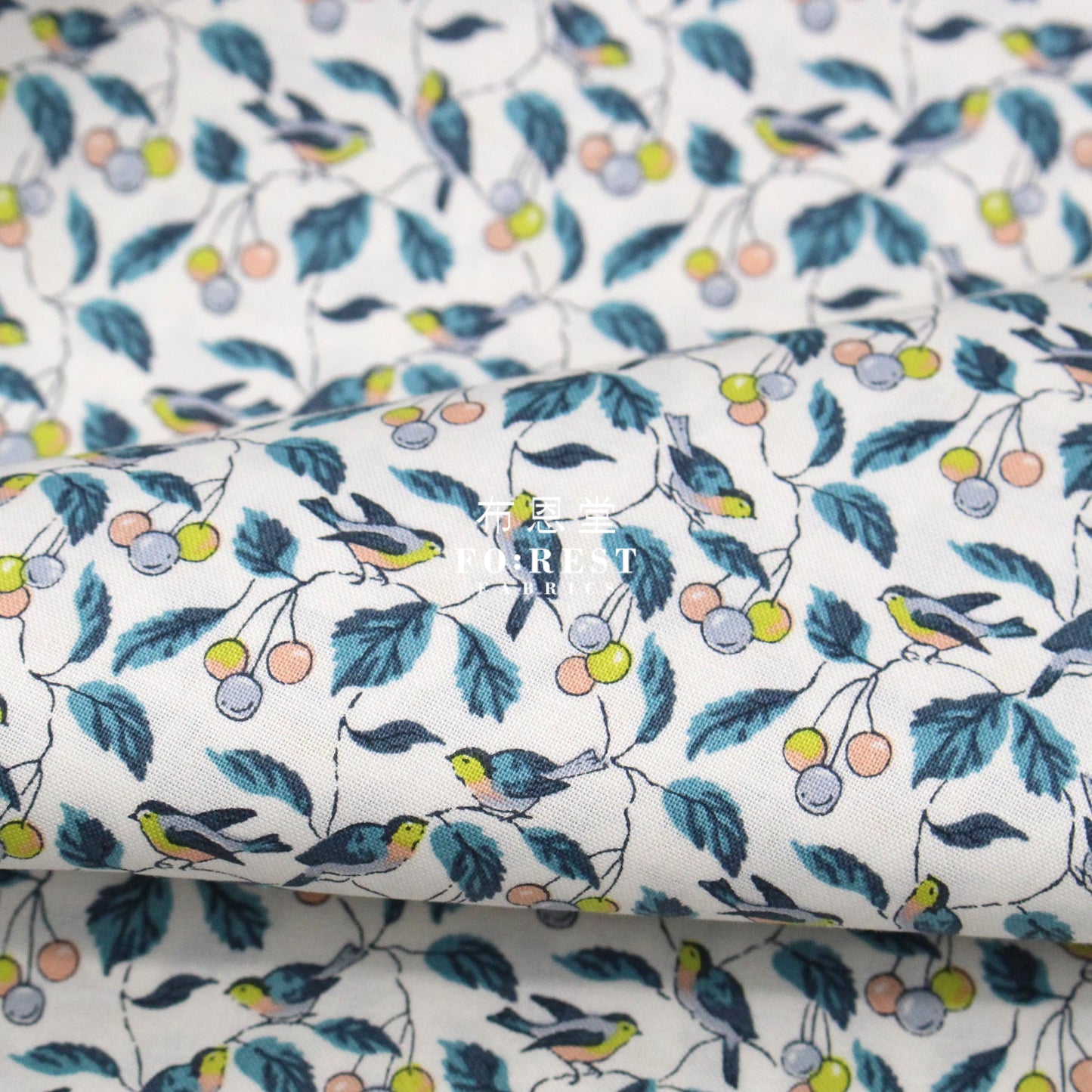 Quilting Liberty - Morning Birdsong A Lasenby Cotton