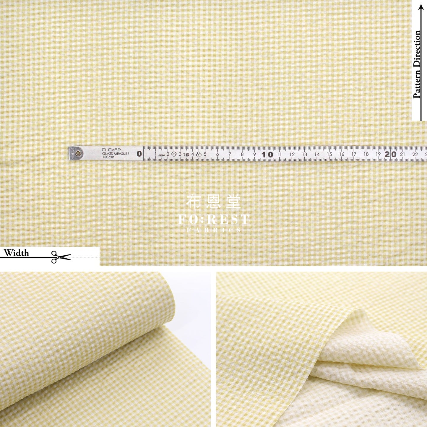 Seersucker Cotton - Checkered Fabric 泡泡棉 Cotton