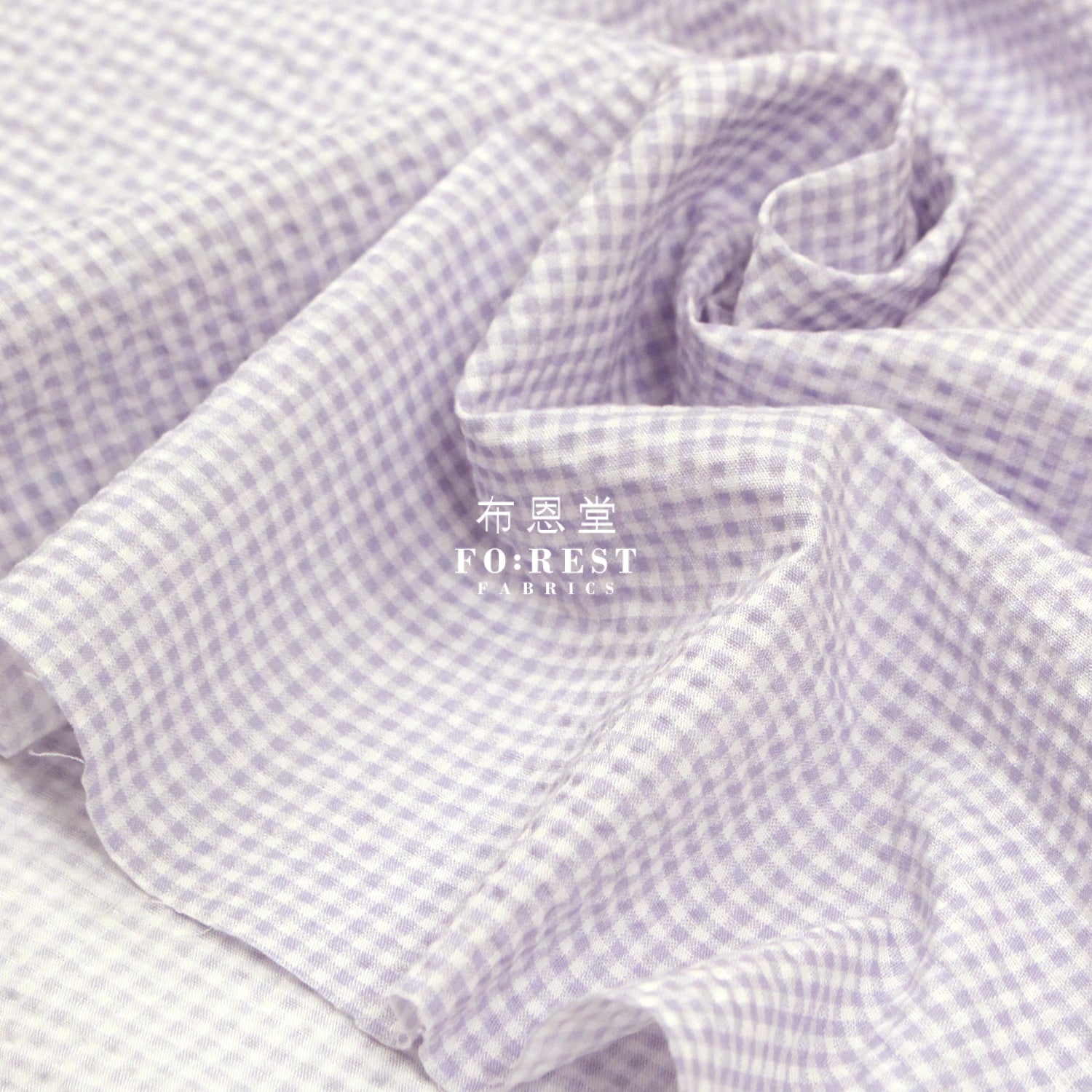 Seersucker Cotton - Checkered Fabric 泡泡棉 Cotton