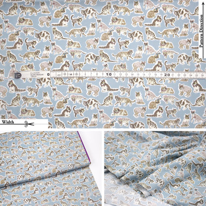 Liberty of London (Cotton Tana Lawn Fabric) - Willoughby Cats